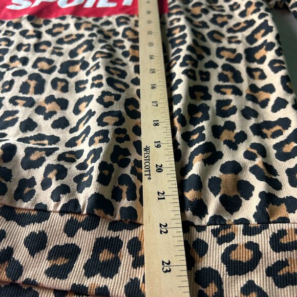 H&M Divided Animal Print Leopard Sweatshirt "Spoilt" Women’s S - Picture 6 of 6